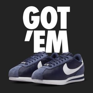 Brand new Navy blue classic Nike Cortez.